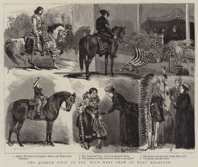 La visite de la reine au Wild West Show à West Brompton - Alfred Chantrey Corbould